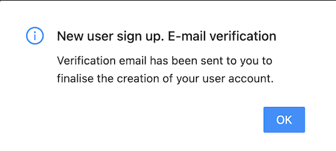 verification email